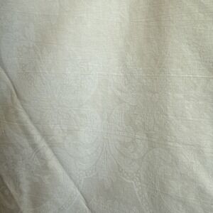 Vtg Ralph Lauren Duvet Avery Off-White Damask King Flaws- Stains Holes Repurpose